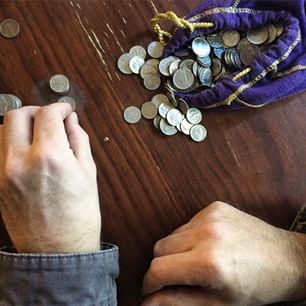 He just traded me a $20 bill for $20 in dimes and nickles for my swear jar. And I just pulled another jar off the shelf. #sigh #swearjar #stopcussing