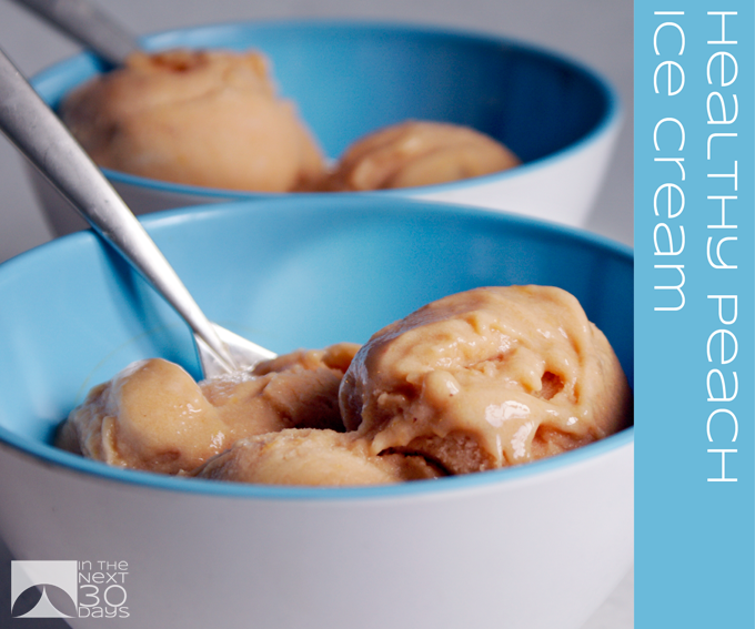 Healthy Peach Ice Cream 1