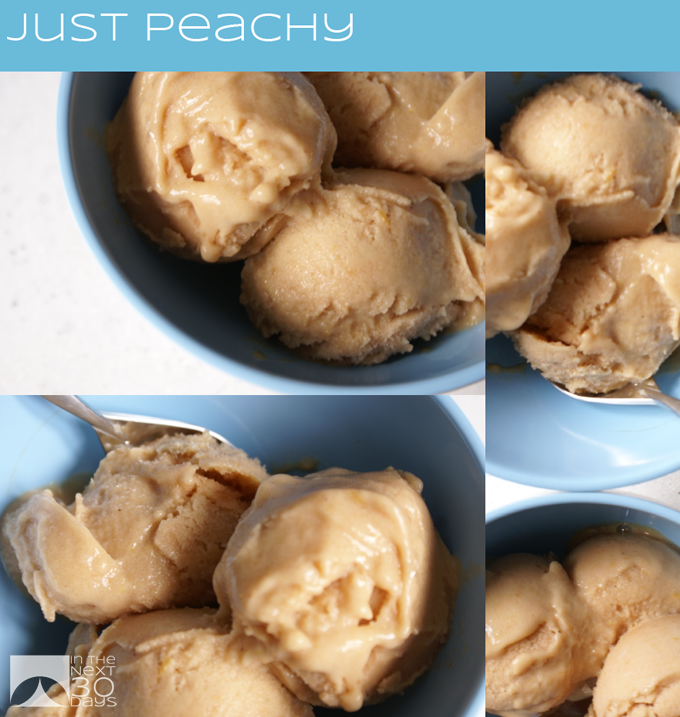 Healthy Peach Ice Cream