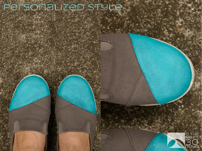 DIY Color Block Canvas Shoes | In The Next 30 Days