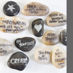 Be Postive Day 21 | DIY Quote Stones