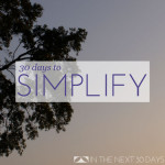 30 Days to Simplify