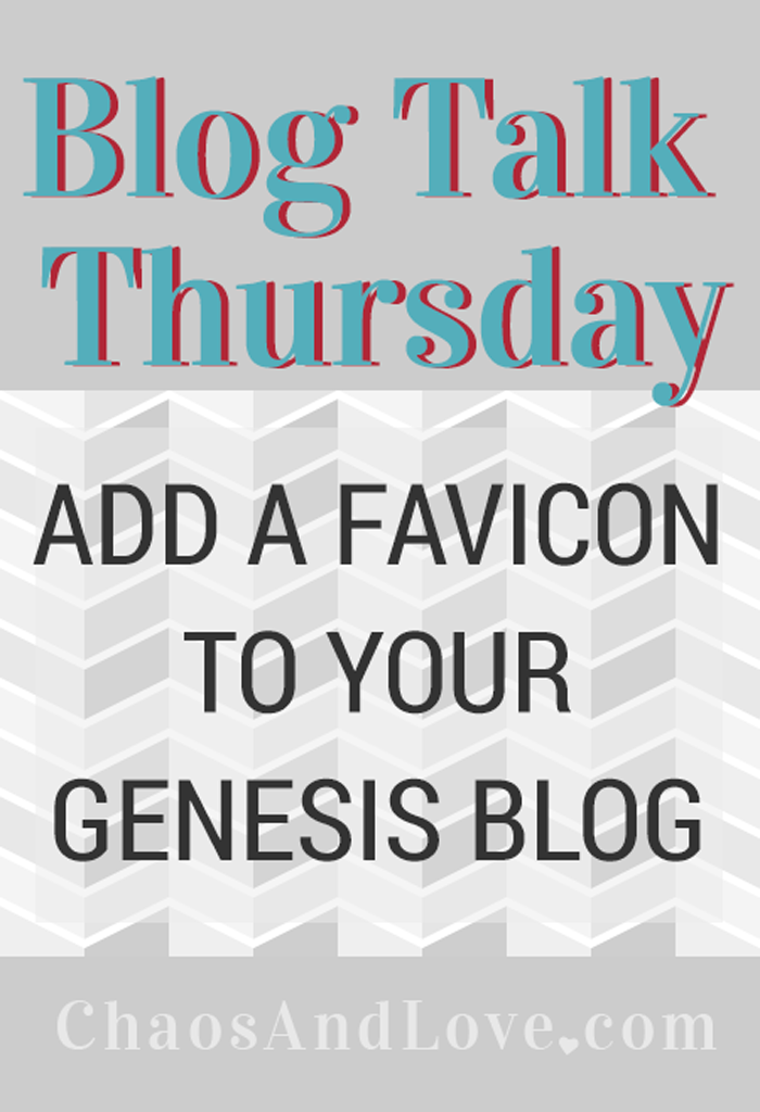 Check out this easy-to-follow tutorial from Chaos and Love on how to add a favicon to your blog.  | In The Next 30 Days