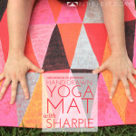 Adventures in Pinterest | Hand Drawn Yoga Mat with Sharpie